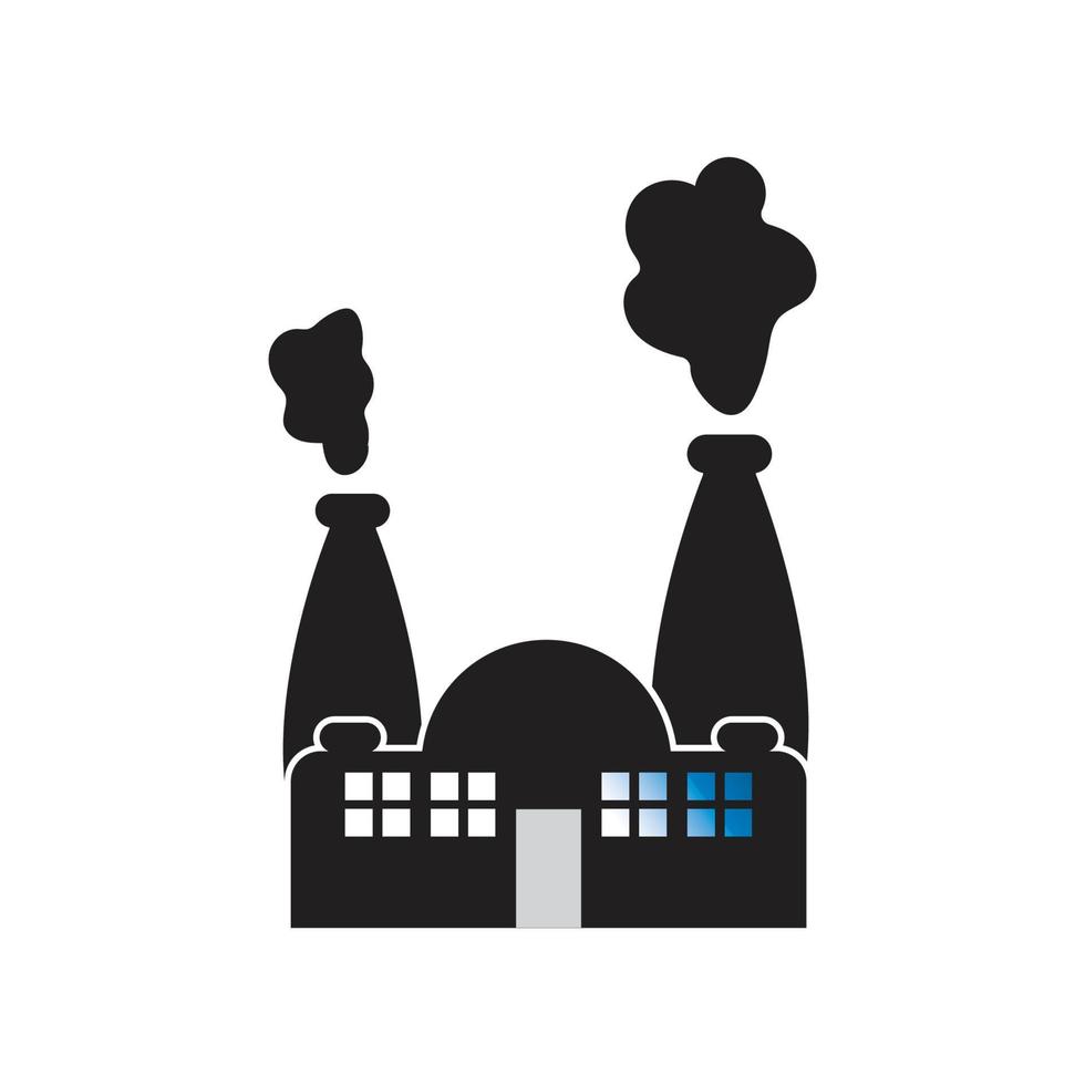 FACTORY BUILDING ICONS VECTOR
