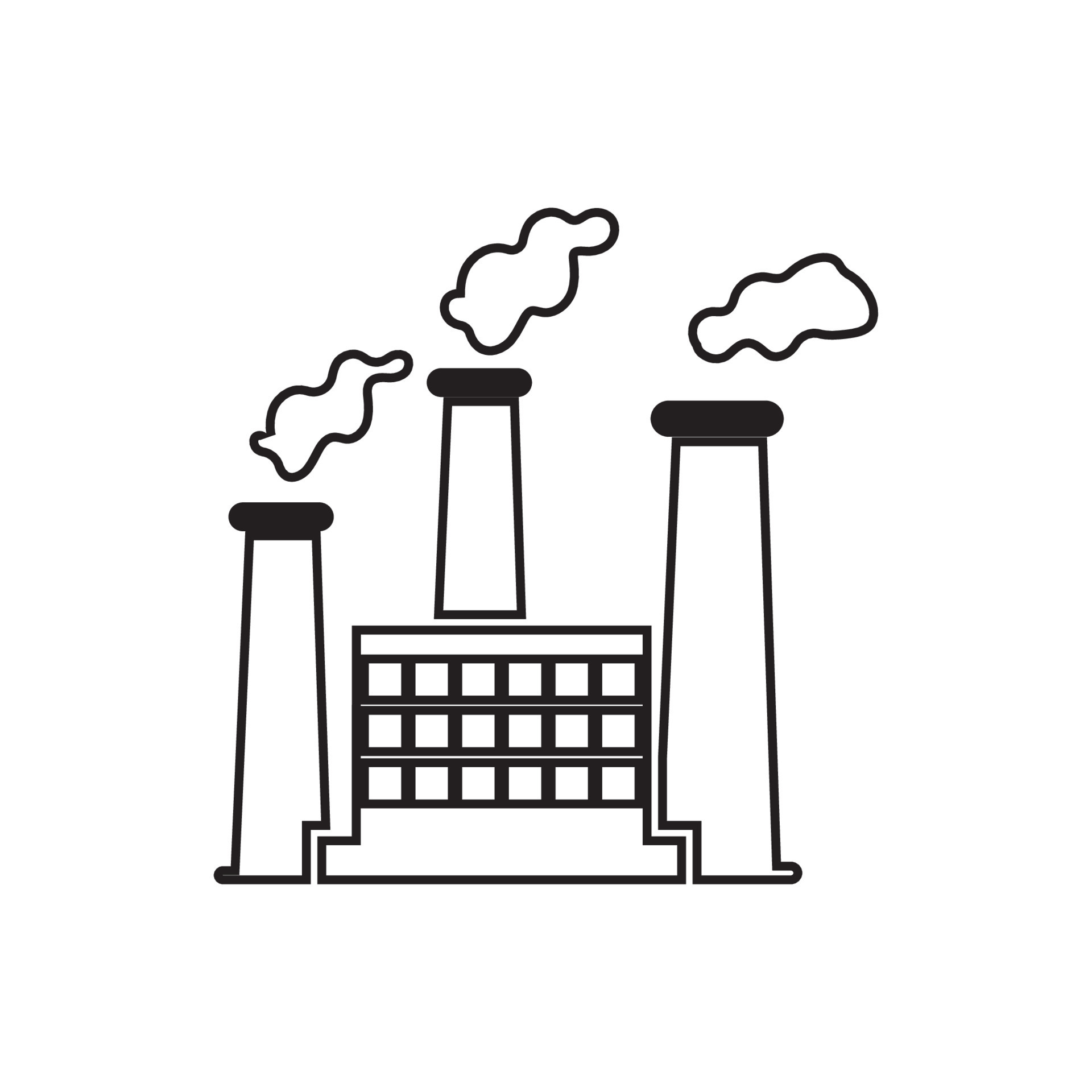 FACTORY BUILDING ICONS VECTOR 7854400 Vector Art at Vecteezy