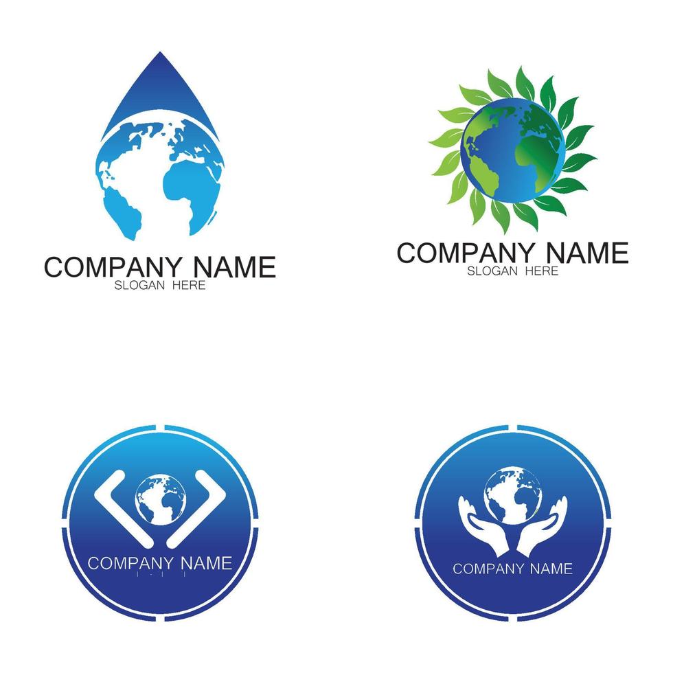 World logo designs vector icon