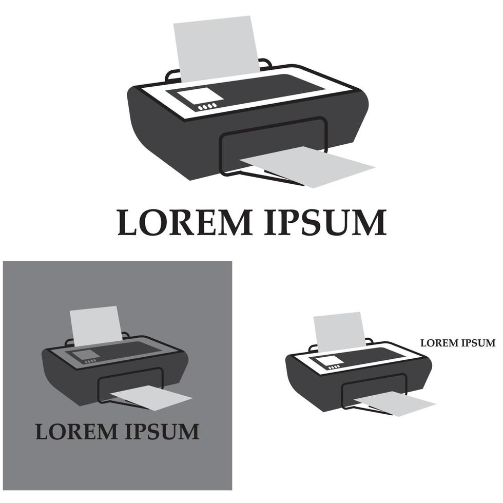 fondo de ilustración de símbolo de vector de icono de impresora