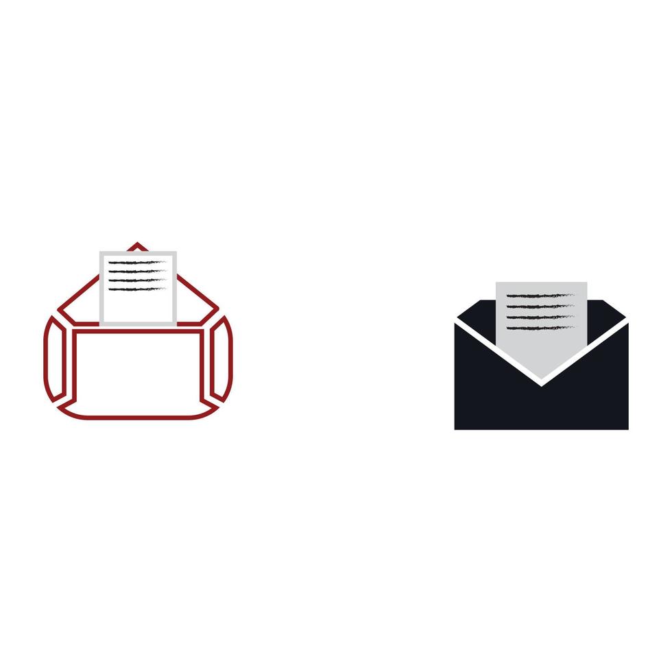 E-mail symbol vector. Mail line icon vector