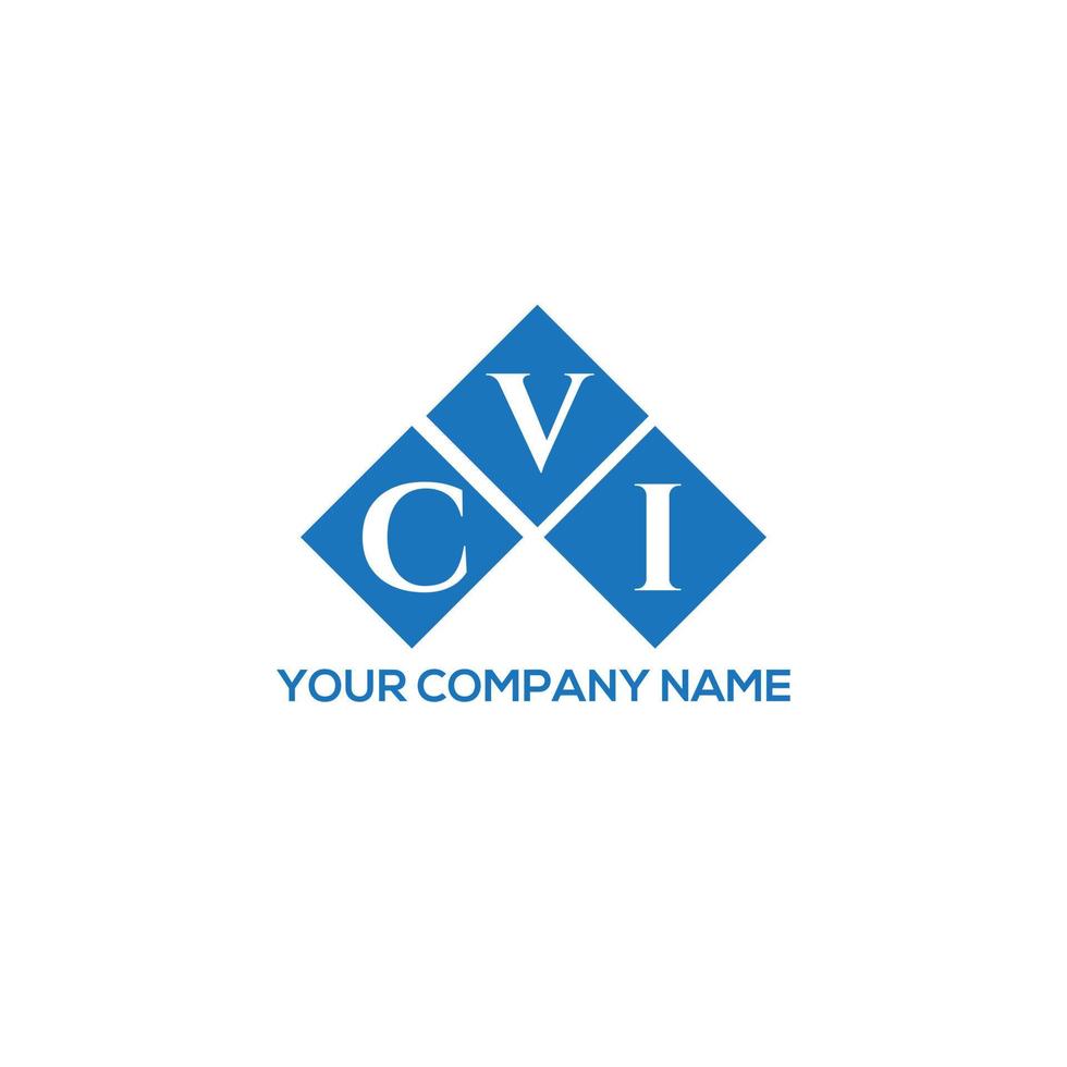 diseño de logotipo de letra cvi sobre fondo blanco. concepto de logotipo de letra de iniciales creativas cvi. diseño de carta cvi. vector