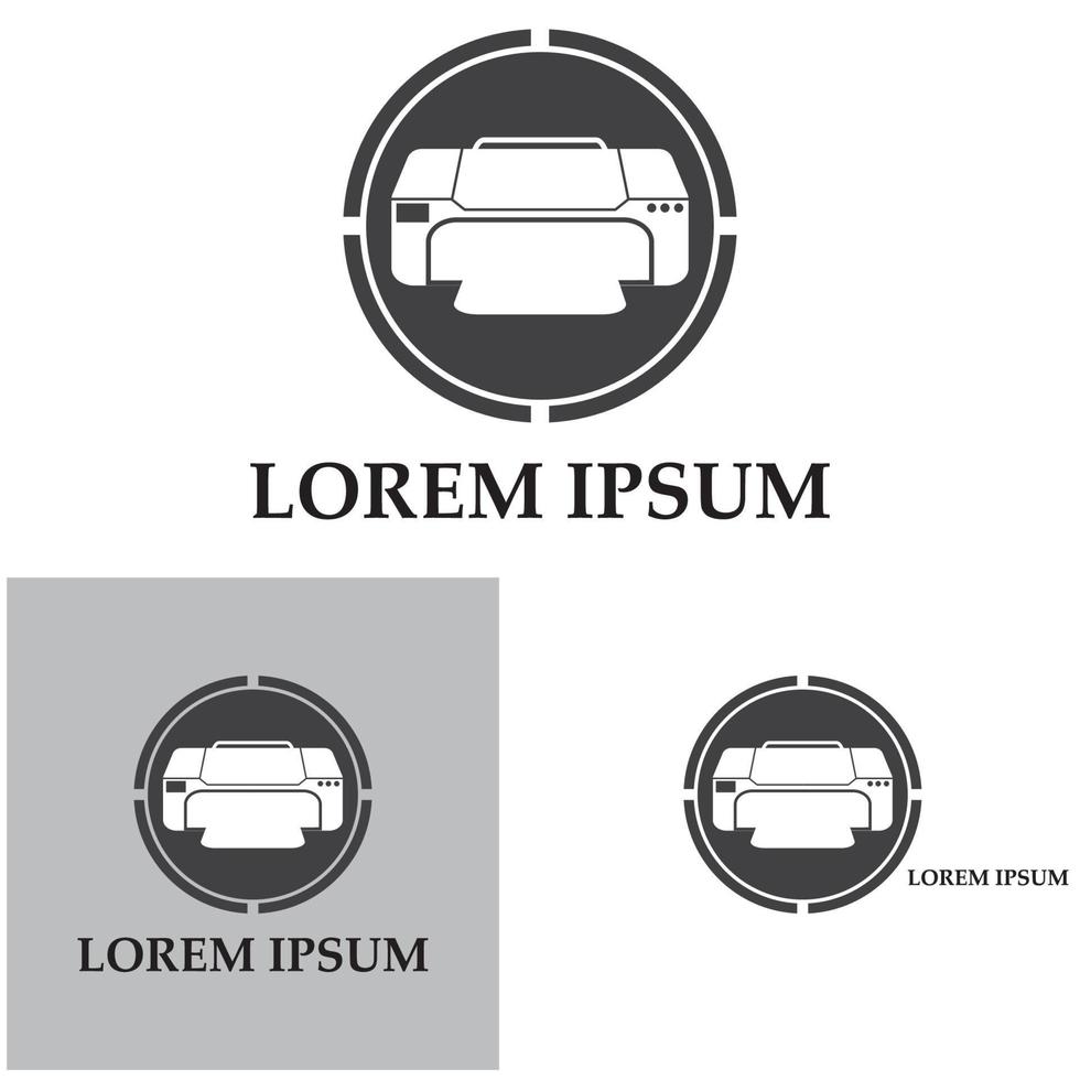 Printer icon vector symbol illustration background