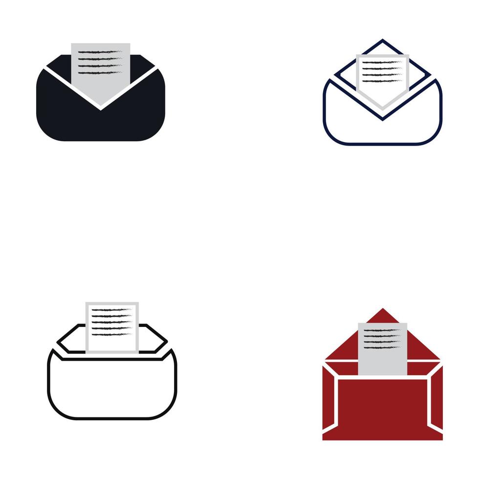 E-mail symbol vector. Mail line icon vector