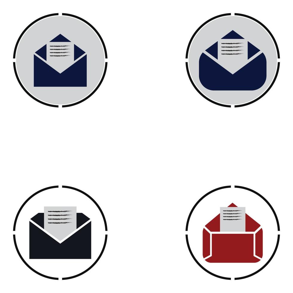 E-mail symbol vector. Mail line icon vector
