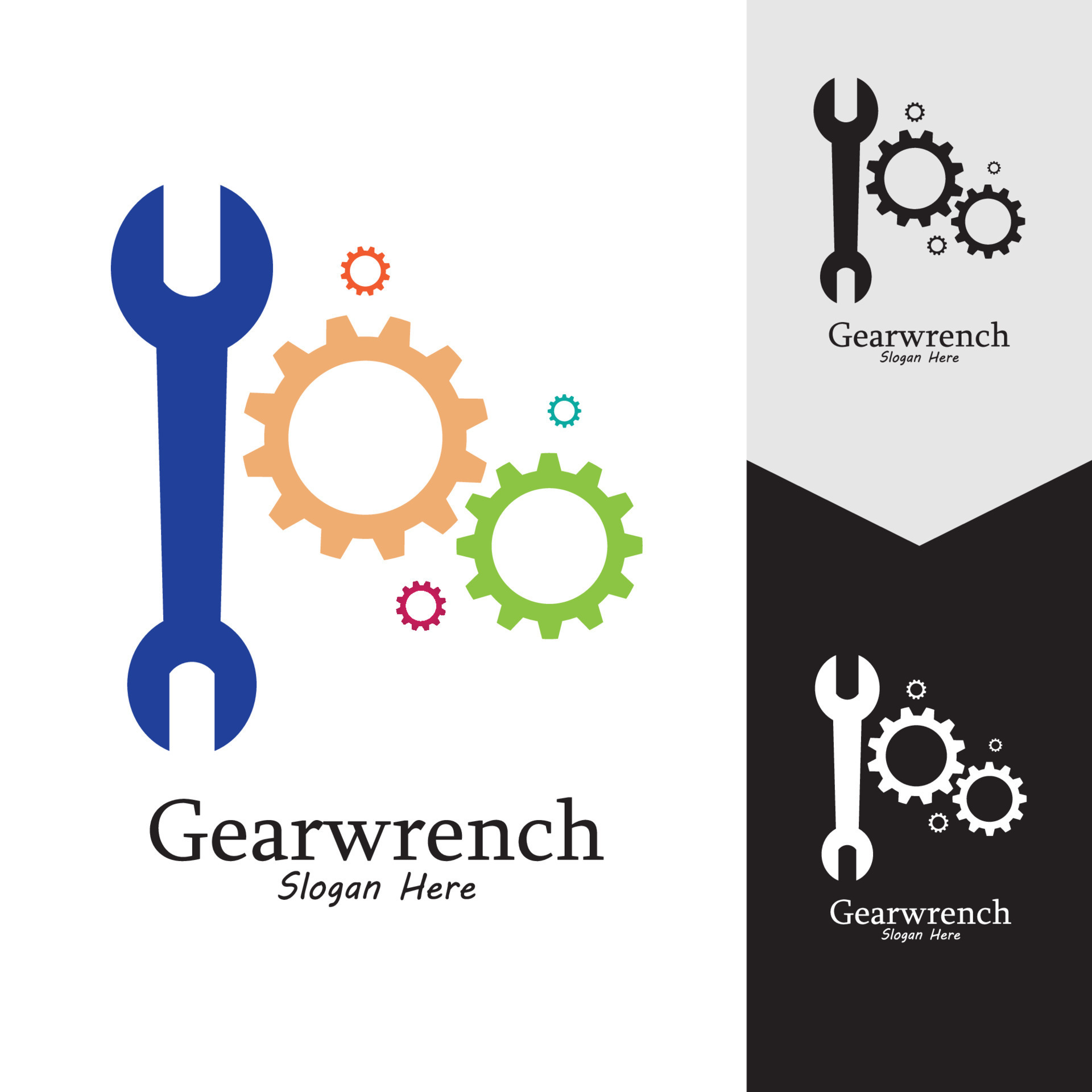 Gearwrench vector icon background template 7854665 Vector Art at Vecteezy