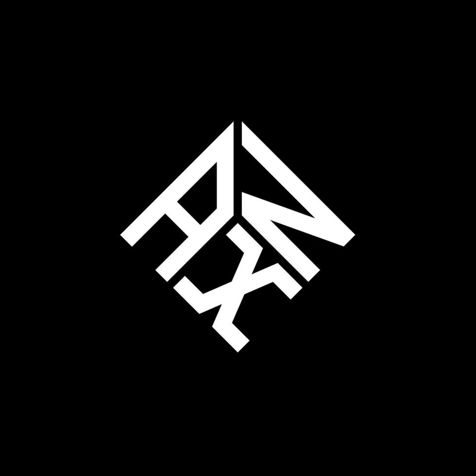 AXN letter logo design on black background. AXN creative initials letter logo concept. AXN letter design. vector