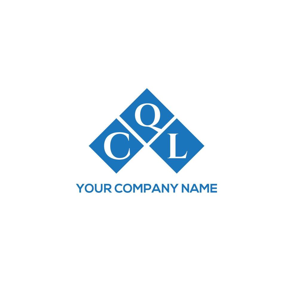 CQL letter logo design on white background. CQL creative initials letter logo concept. CQL letter design. vector