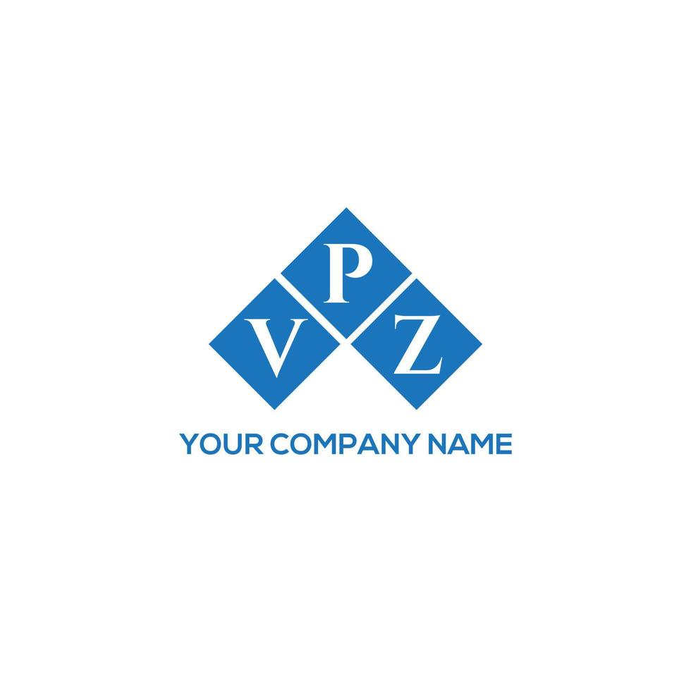 diseño de logotipo de letra vpz sobre fondo blanco. concepto de logotipo de letra de iniciales creativas vpz. diseño de letras vpz. vector
