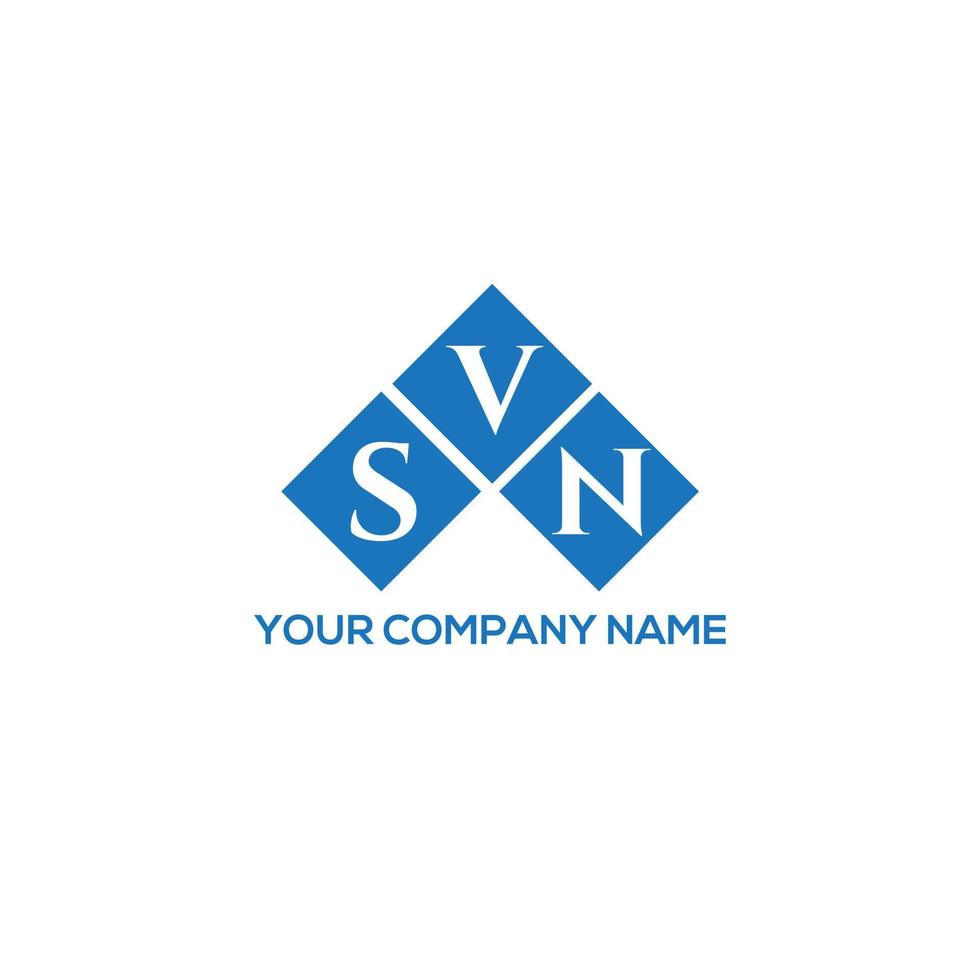 concepto de logotipo de letra de iniciales creativas vn. svn letter design.svn letter logo design sobre fondo blanco. concepto de logotipo de letra de iniciales creativas svn. diseño de letras svn. vector