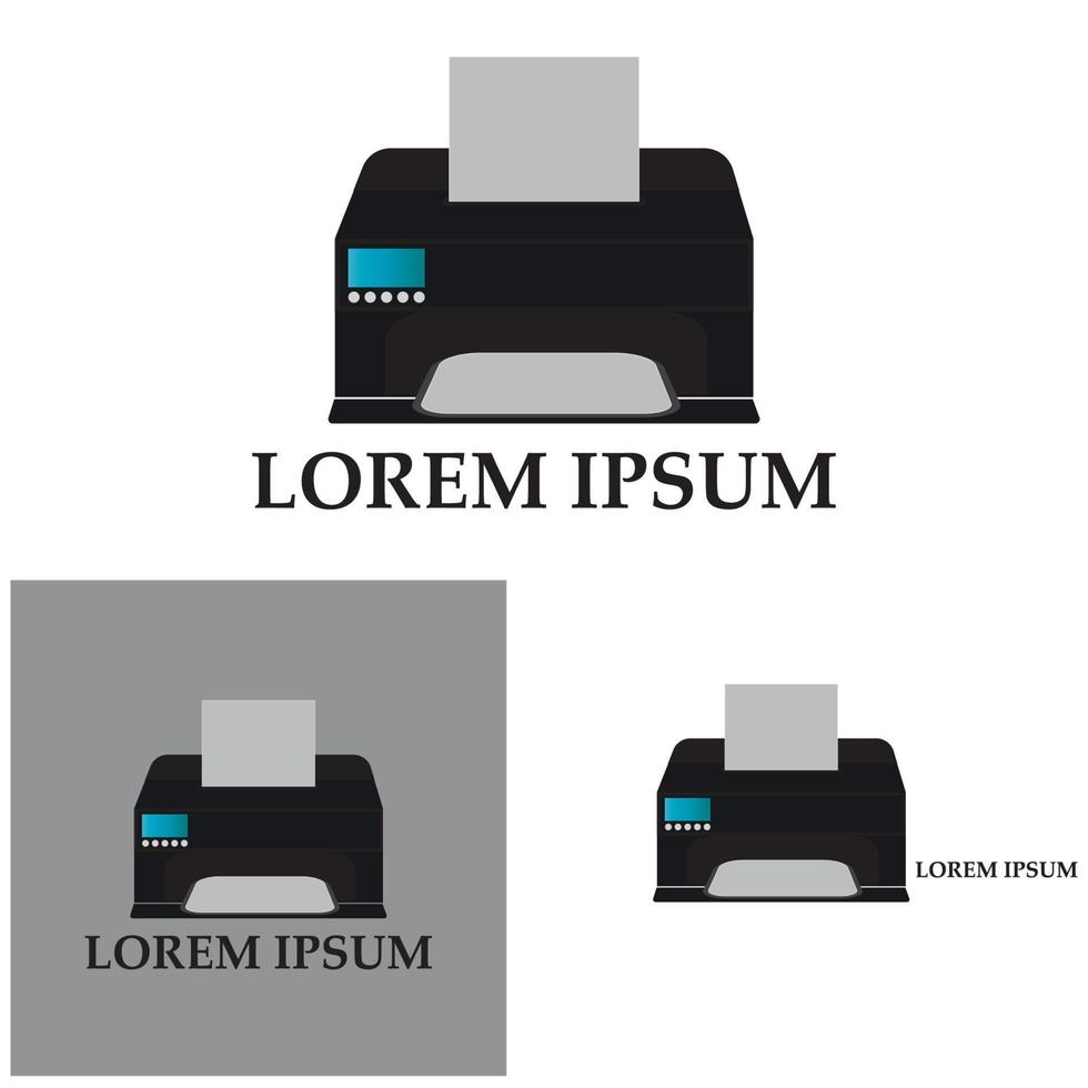 Printer icon vector symbol illustration background