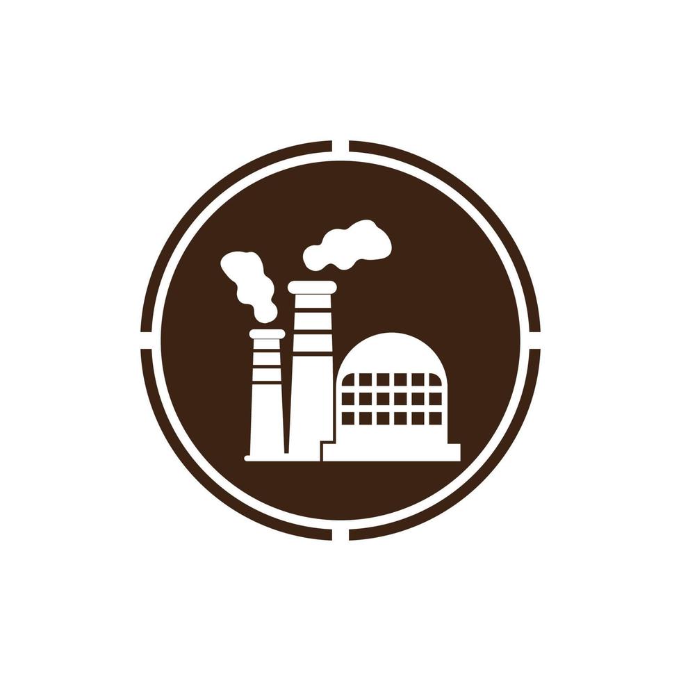 FACTORY BUILDING ICONS VECTOR