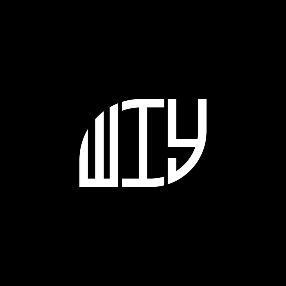 . diseño de letras wiy. diseño de logotipo de letras wiy sobre fondo negro. concepto de logotipo de letra de iniciales creativas wiy. diseño de letras wiy. diseño de logotipo de letras wiy sobre fondo negro. w vector