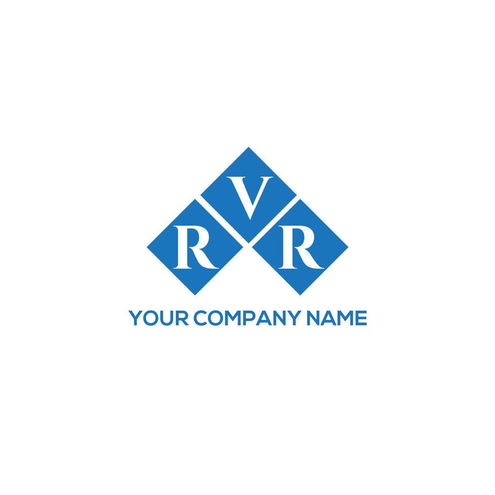 diseño de logotipo de letra rvr sobre fondo blanco. concepto de logotipo de letra inicial creativa rvr. diseño de letras rvr. vector