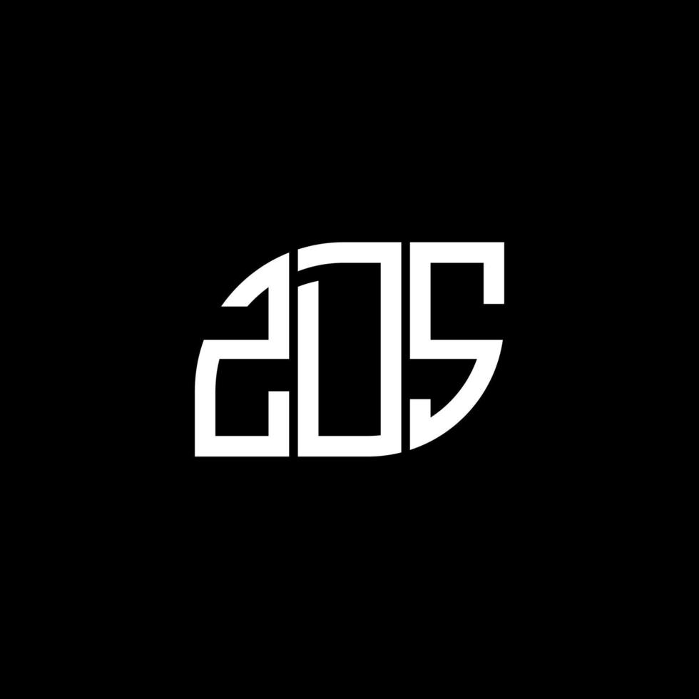 diseño de logotipo de letra zds sobre fondo negro. concepto de logotipo de letra inicial creativa zds. diseño de letras zds. vector