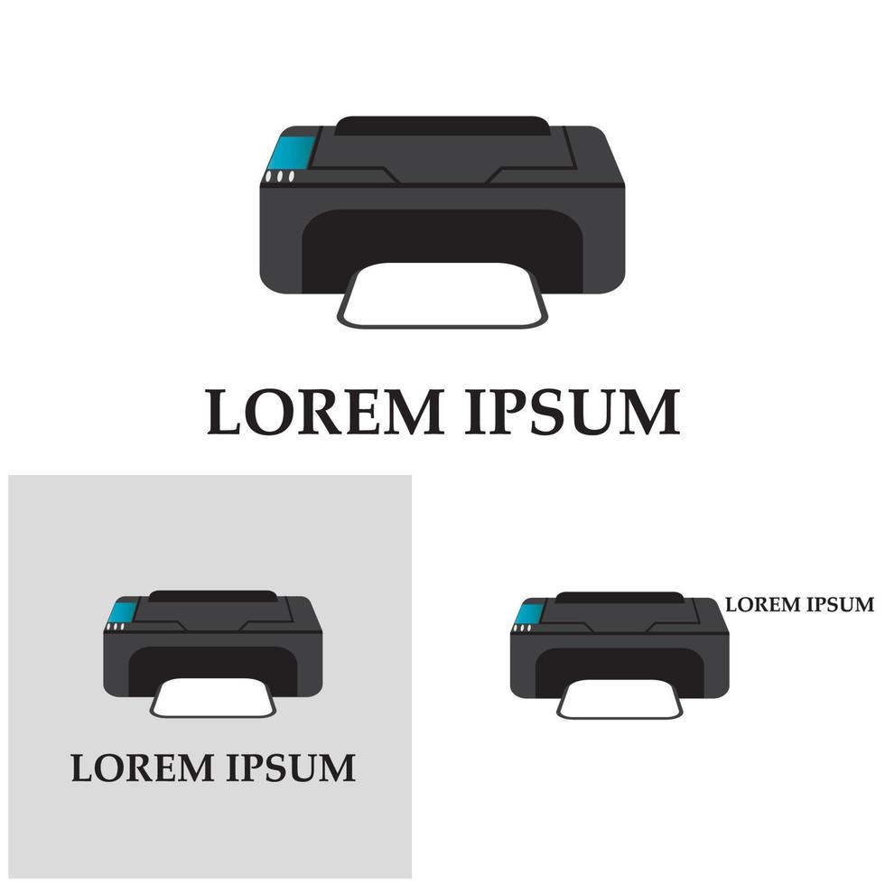 Printer icon vector symbol illustration background