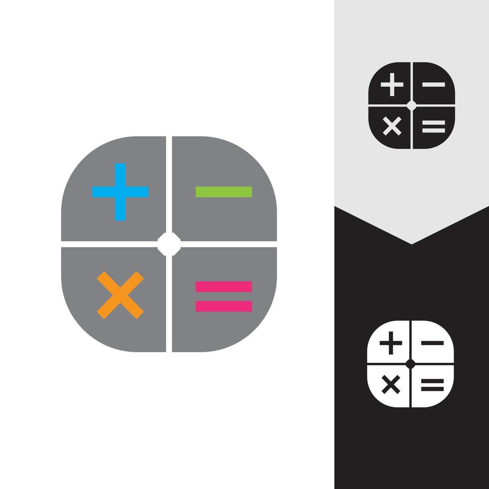 Calculator vector icon template background