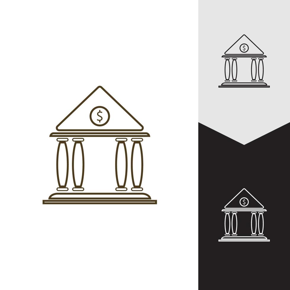 Business and finance icon bank vector illustration