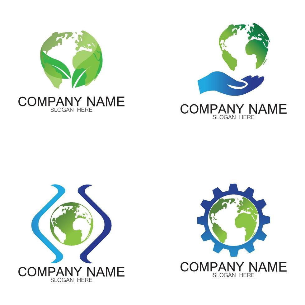 World logo designs vector icon