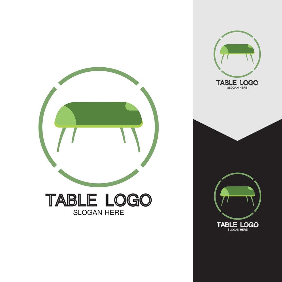 Table vector logo icon object background illustration