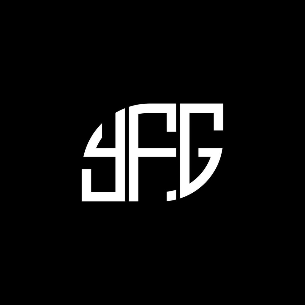 diseño de logotipo de letra yfg sobre fondo blanco. yfg creativo iniciales letra logo concepto. diseño de letras yfg. vector