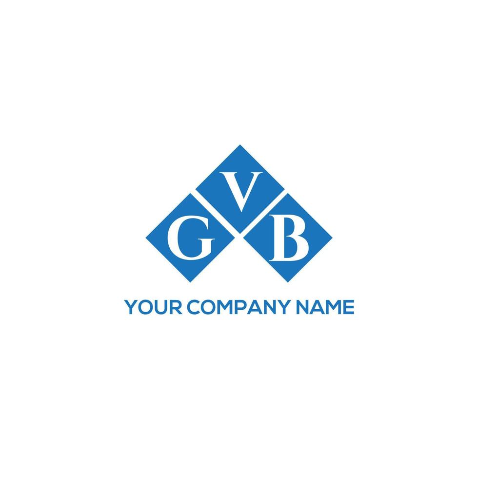 GVB letter logo design on white background. GVB creative initials letter logo concept. GVB letter design. vector