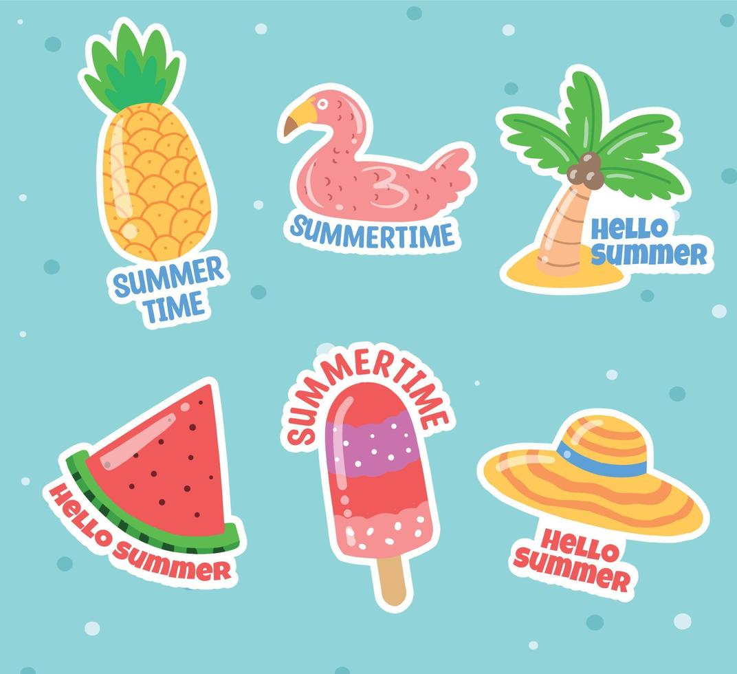 Summer Holiday Set vector