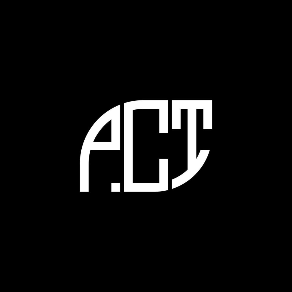 PCT letter logo design on black background.PCT creative initials letter logo concept.PCT vector letter design.