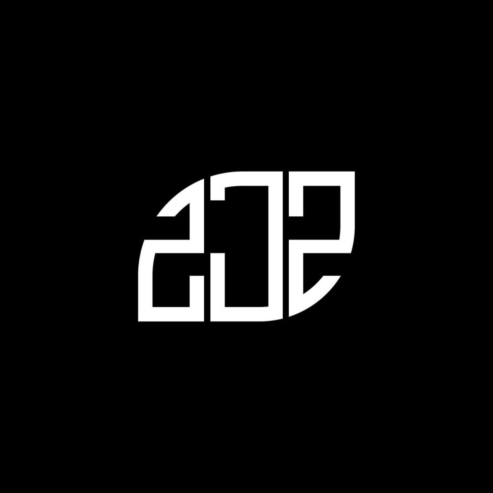 ZJZ letter logo design on black background. ZJZ creative initials letter logo concept. ZJZ letter design. vector