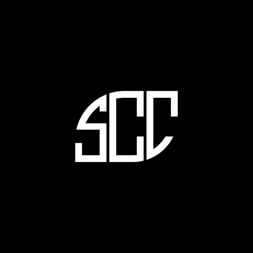 SCC letter logo design on black background. SCC creative initials letter logo concept. SCC letter design. vector