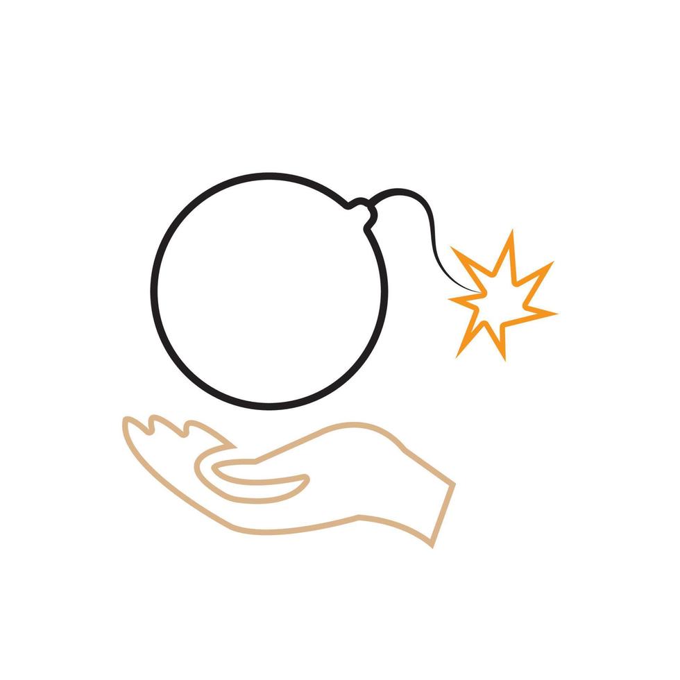 holding boom icon vector