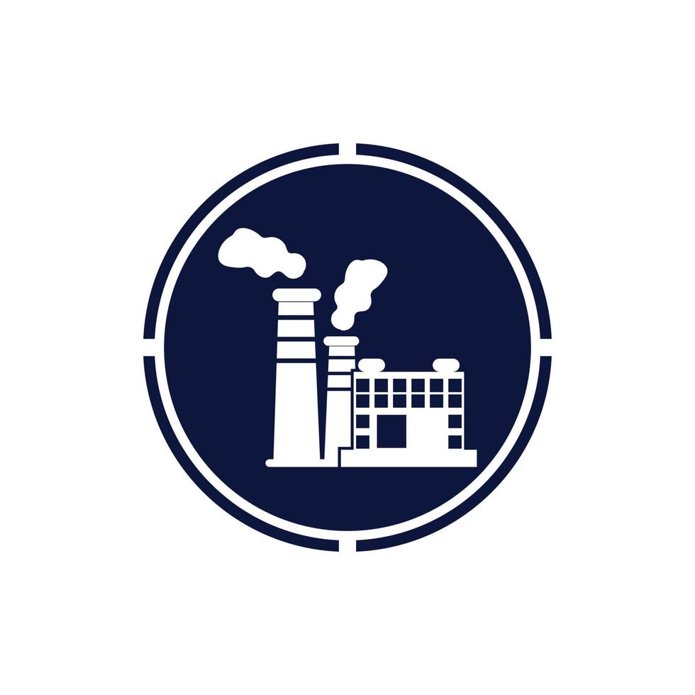 FACTORY BUILDING ICONS VECTOR