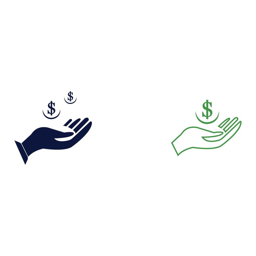Save money vector icon background