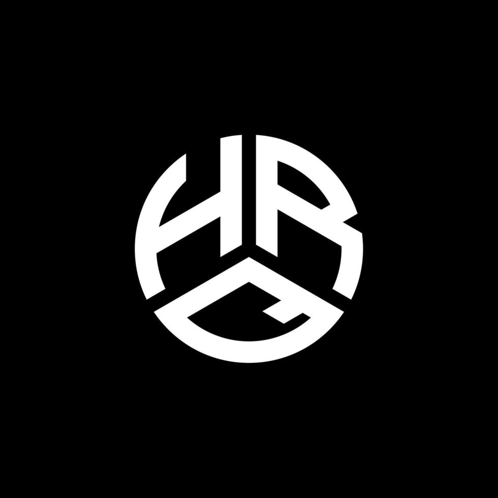 HRQ letter logo design on white background. HRQ creative initials letter logo concept. HRQ letter design. vector