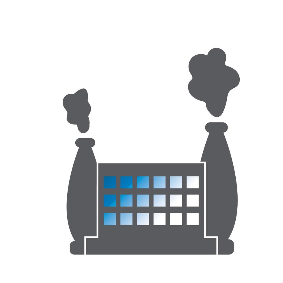 FACTORY BUILDING ICONS VECTOR