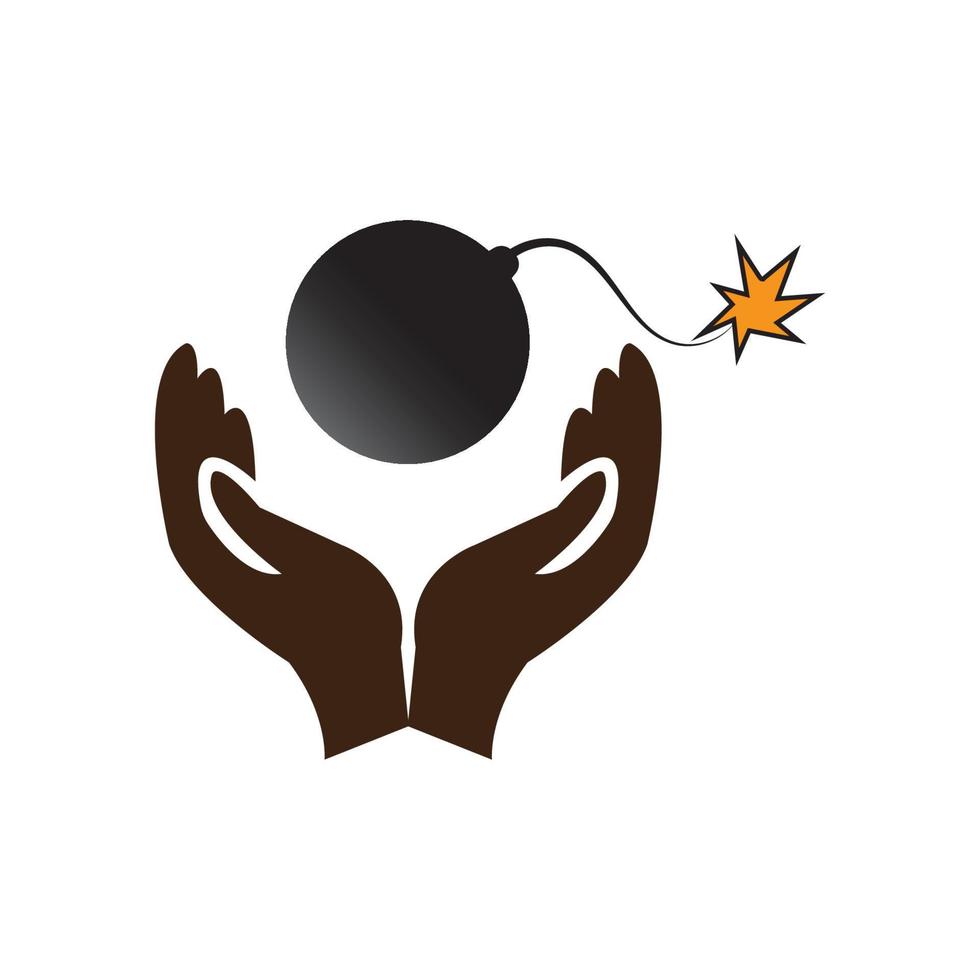 holding boom icon vector