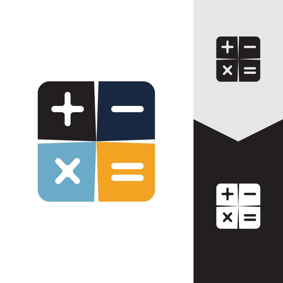 Calculator vector icon template background