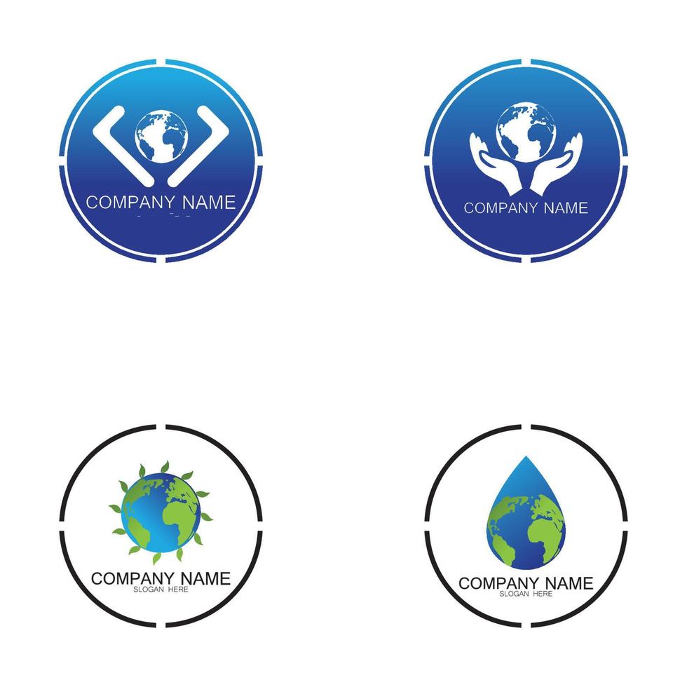 World logo designs vector icon