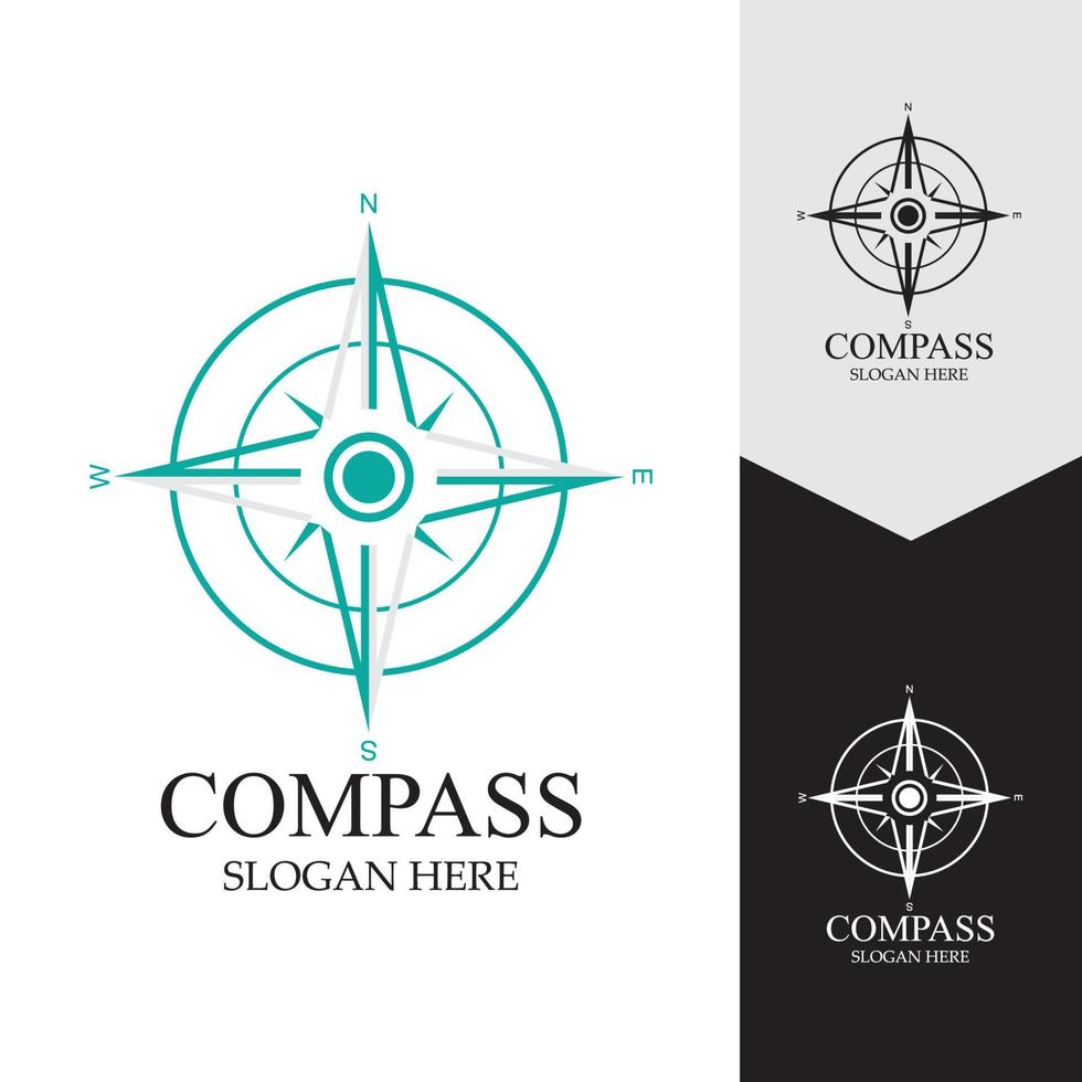 Compass Logo Template vector icon illustration design