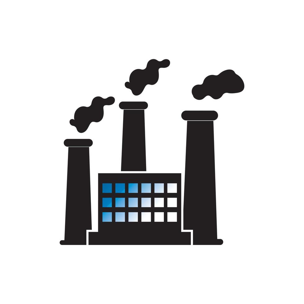 FACTORY BUILDING ICONS VECTOR