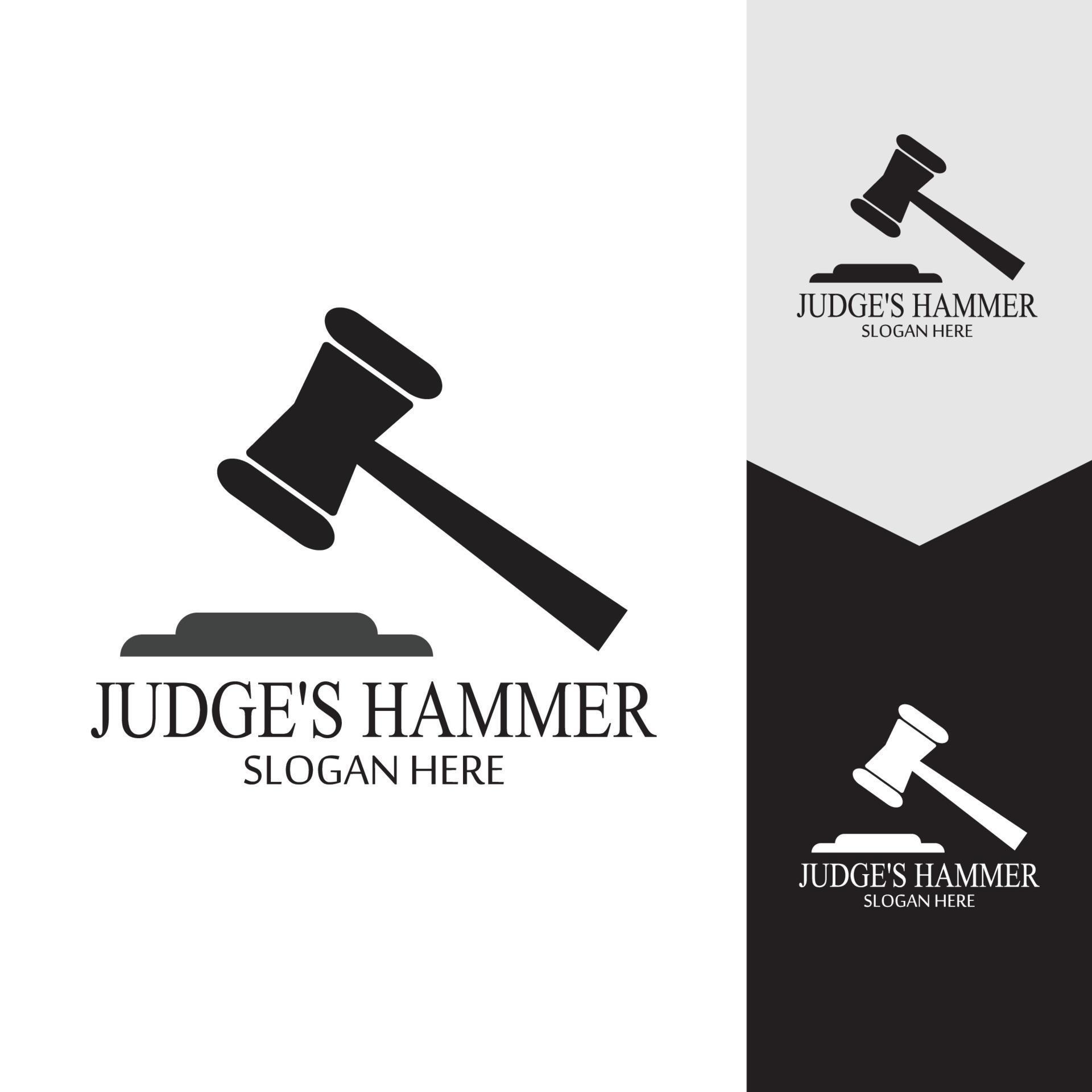 Hammer of a judge icon vector 7856110 Vector Art at Vecteezy