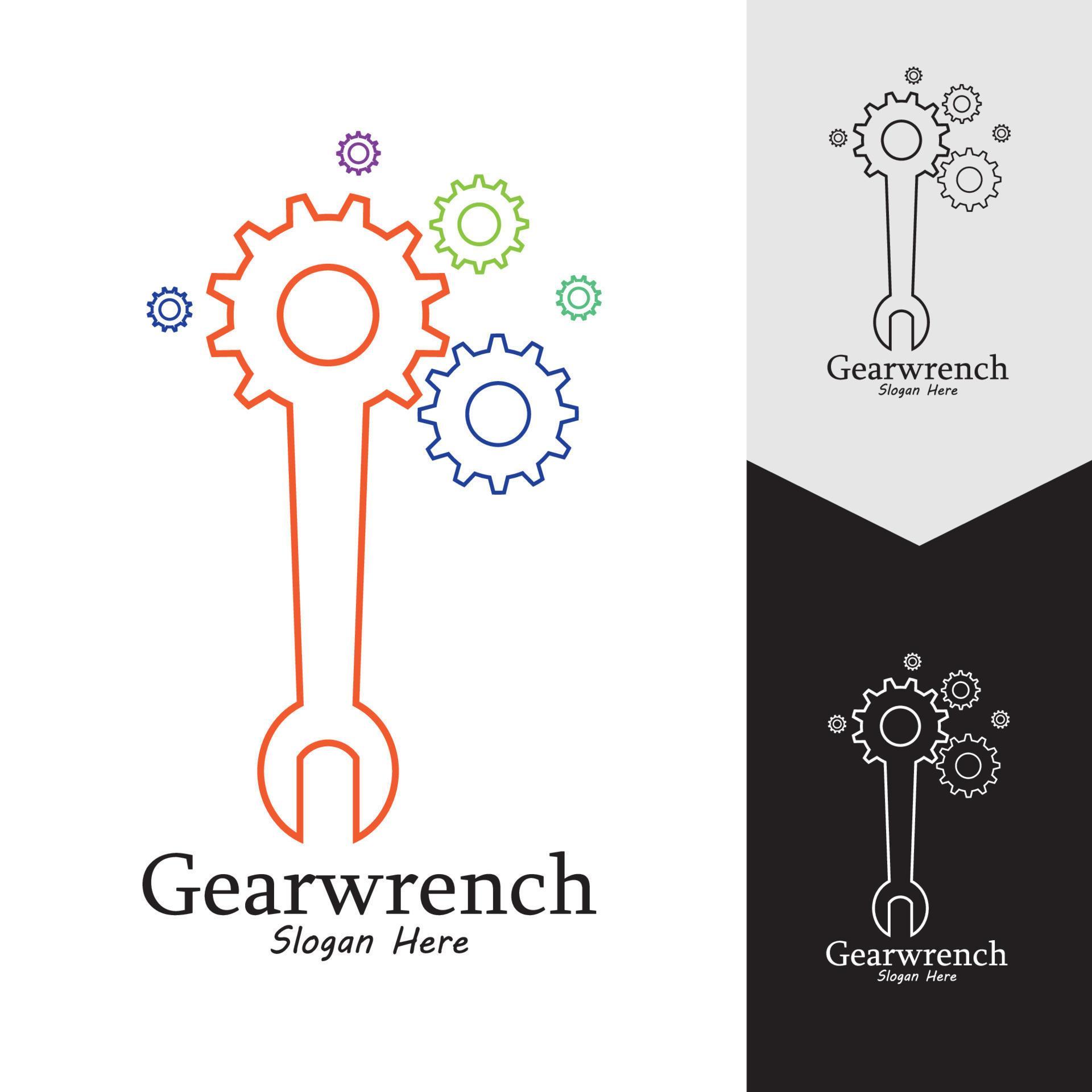 Gearwrench vector icon background template 7856126 Vector Art at Vecteezy