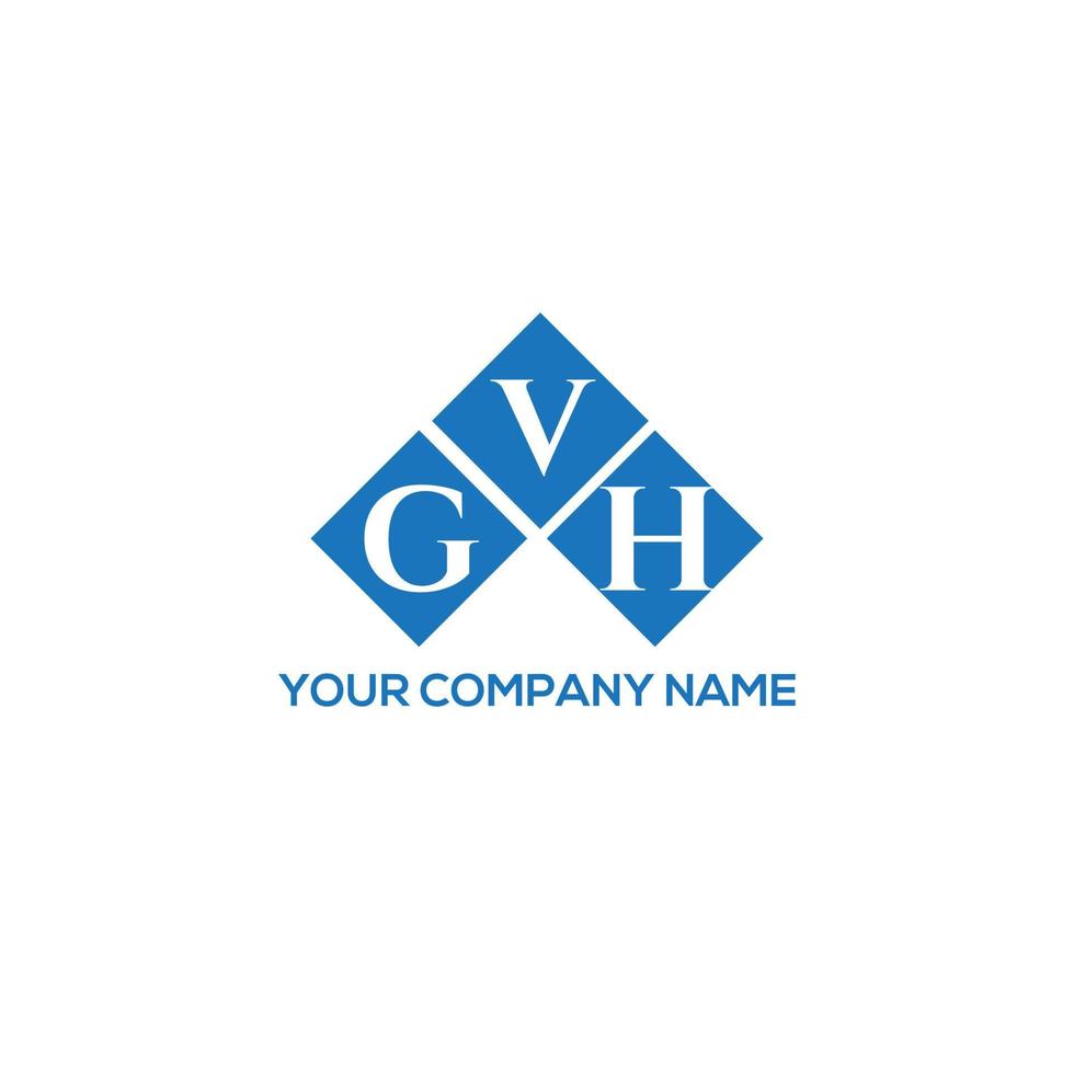 diseño de logotipo de letra gvh sobre fondo blanco. concepto de logotipo de letra de iniciales creativas gvh. diseño de letras gvh. vector