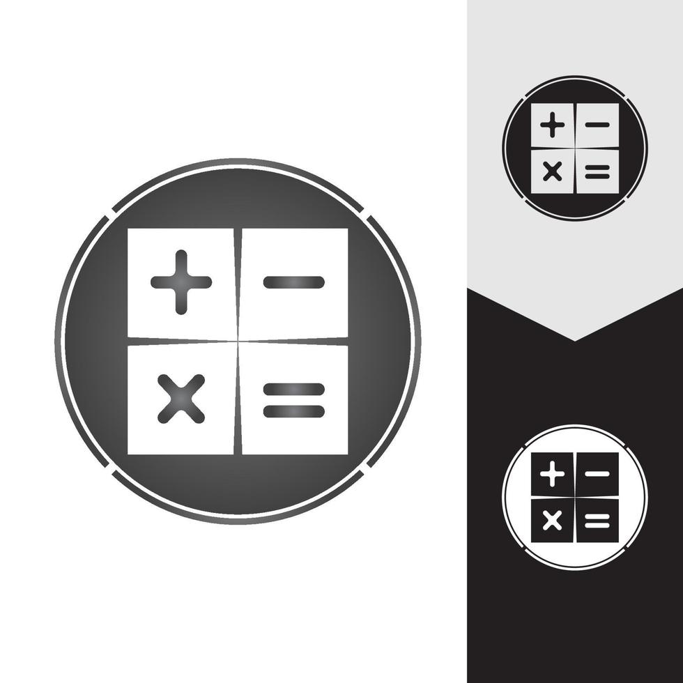 fondo de plantilla de icono de vector de calculadora