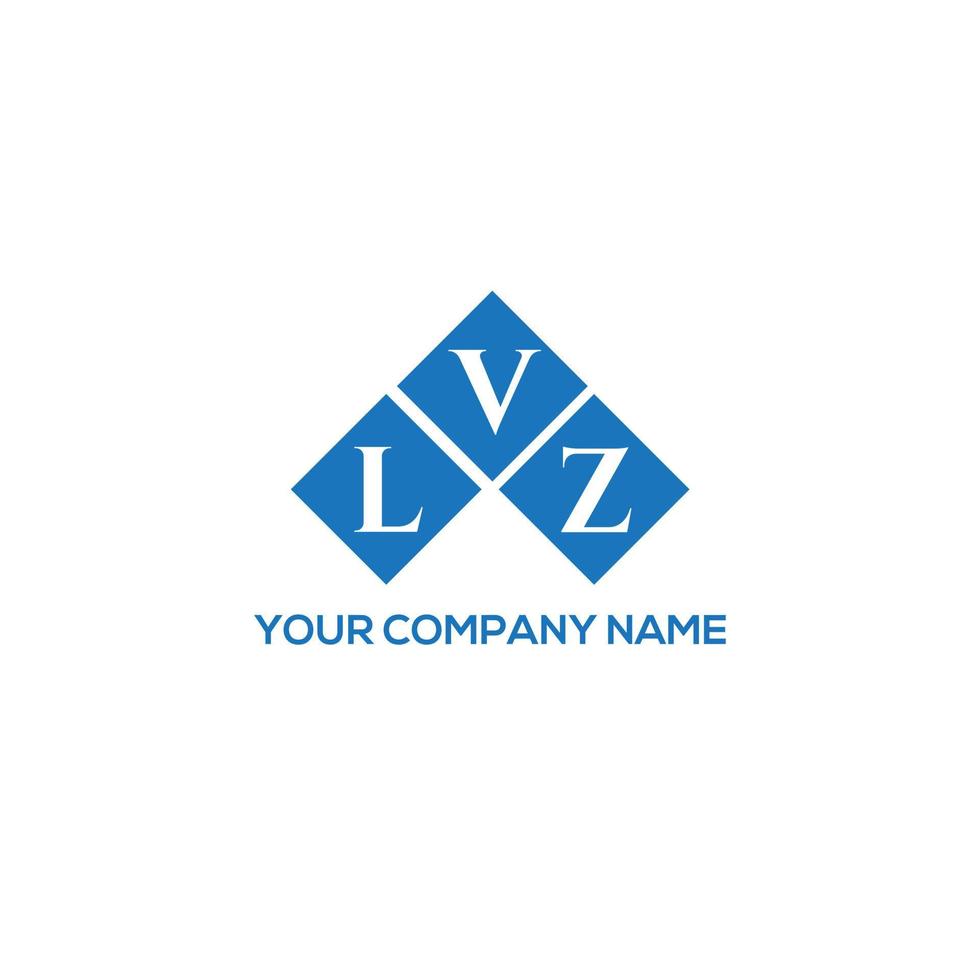 diseño de logotipo de letra lvz sobre fondo blanco. Concepto de logotipo de letra de iniciales creativas lvz. diseño de letras lvz. vector