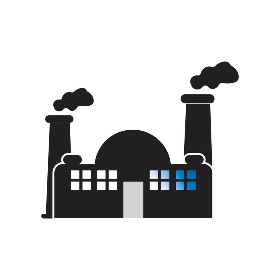 FACTORY BUILDING ICONS VECTOR