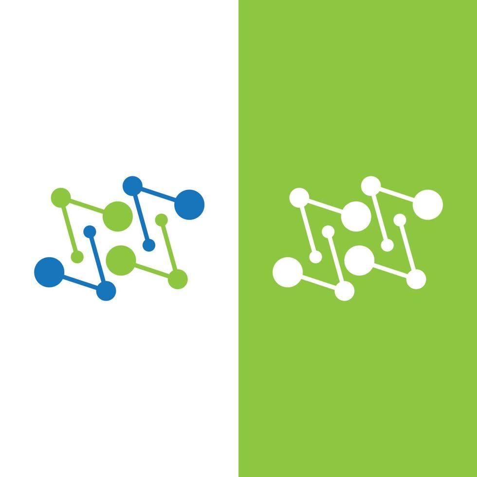 Molecule logo vector illustration design