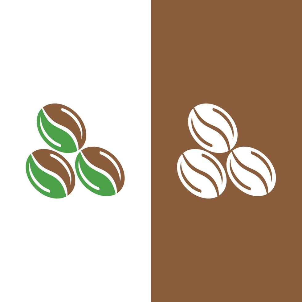 coffee bean icon vector template