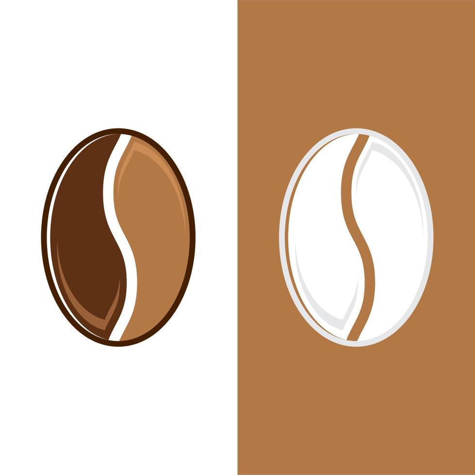 Ilustración de vector de icono de grano de café