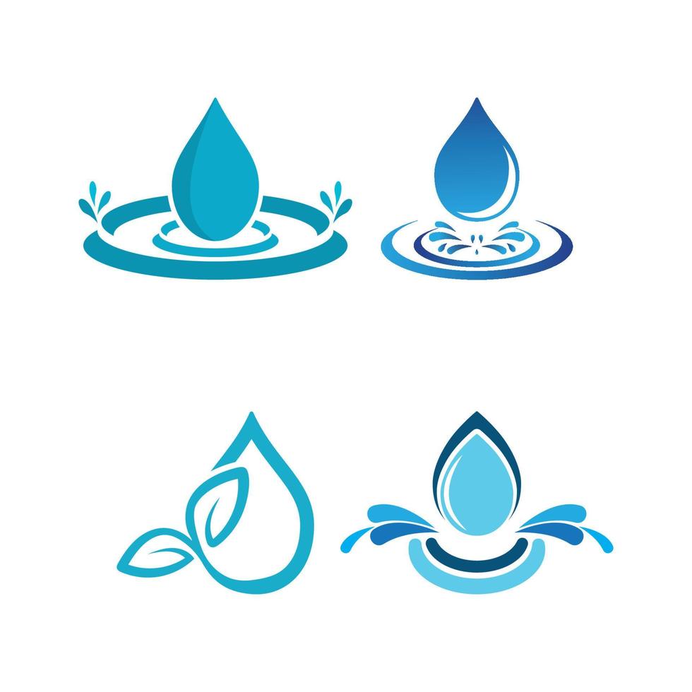 vector de plantilla de logotipo de gota de agua